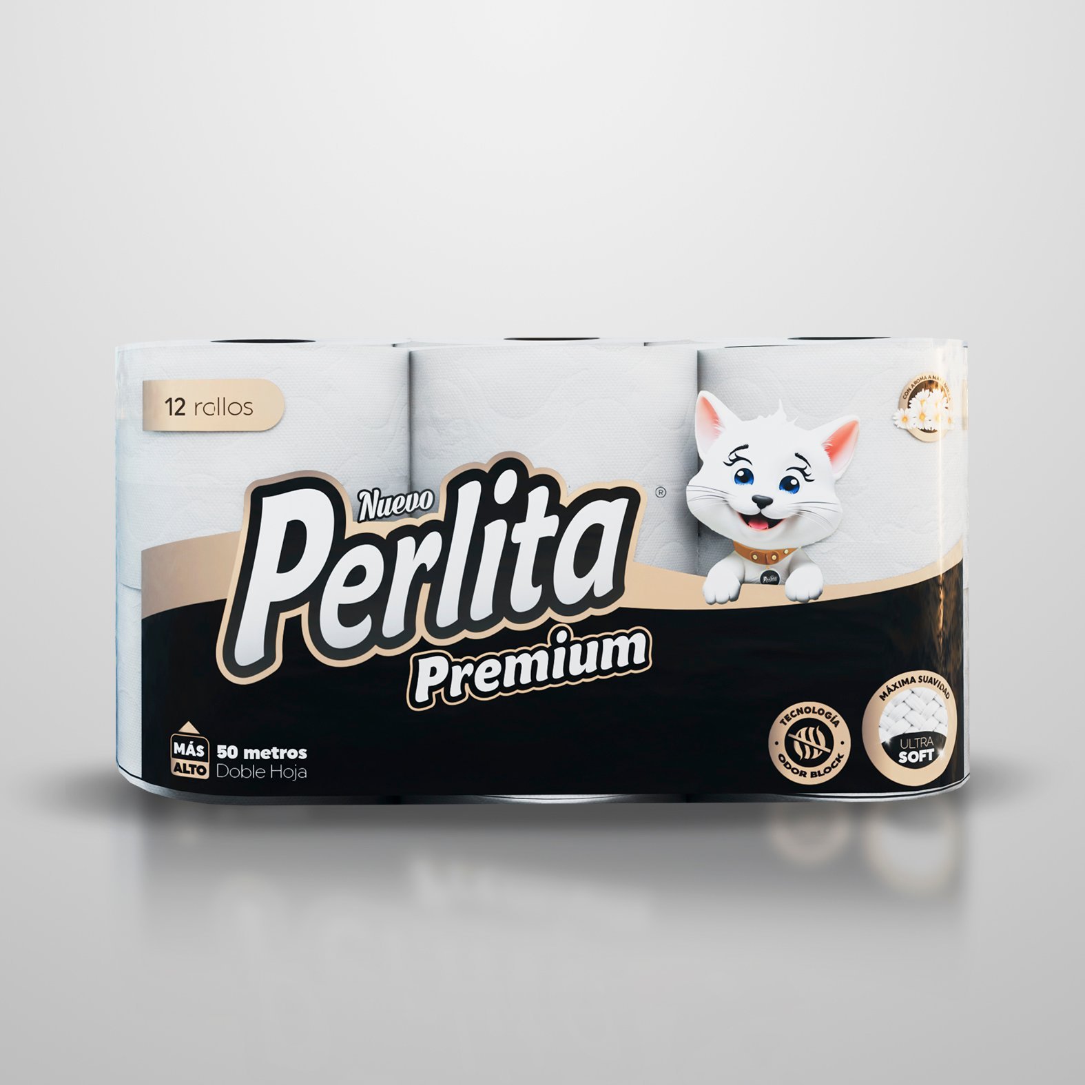 Perlita Extra papel higiénico premium